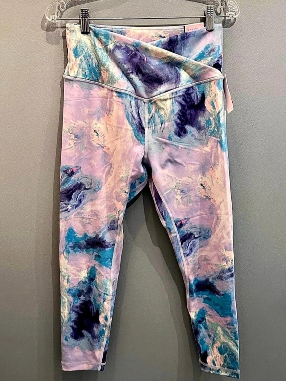 Victoria's Secret Crossover Legging Pink & Blue Size 12 - NWT